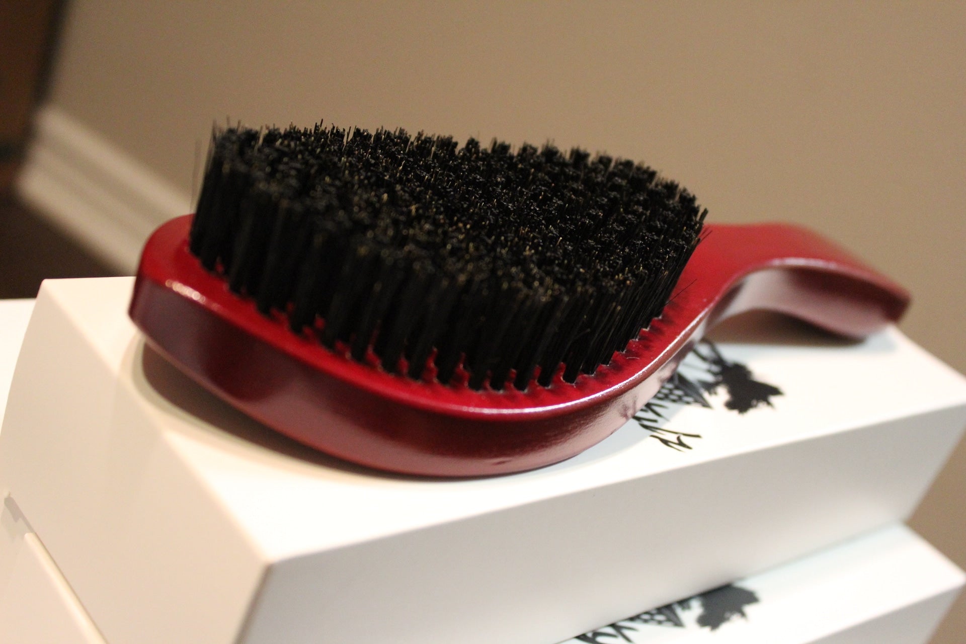 Smooth Stylz 360 Wave Brush ( Burgundy w handle) Smooth Stylz LLC