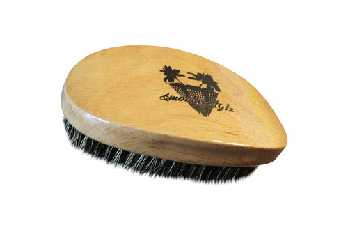 Smooth Stylz 360 Wave Brush Tan | Soft Bristle